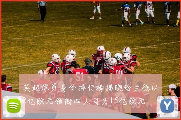 英超球员身价排行榜揭晓哈兰德以2亿欧元领衔四人同为15亿欧元